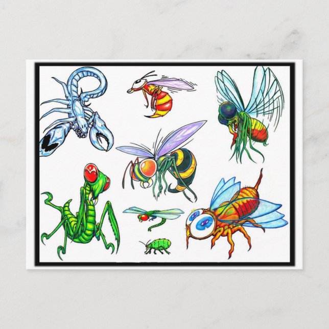 Tattoo Flash Postcard (Front)