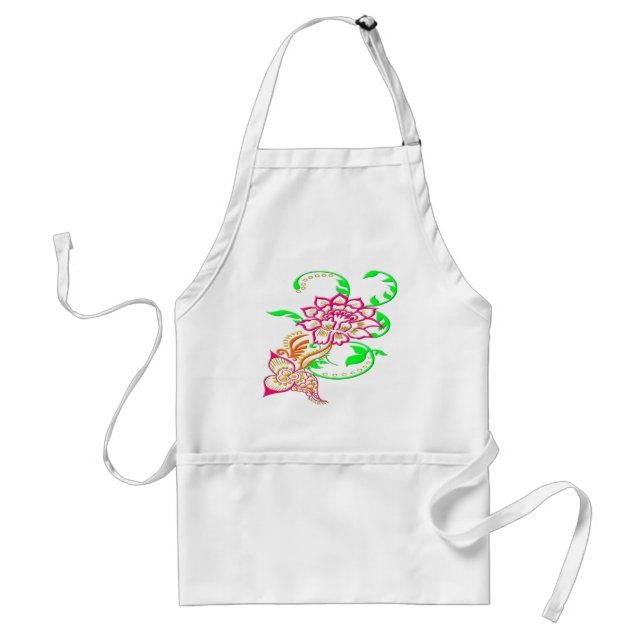 Tattoo Flower Standard Apron (Front)