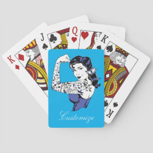 Tattoo Girl Arm Up Thunder_Cove Playing Cards