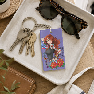 Tattoo Girl Keychain