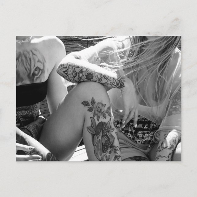 TATTOO GIRLS POSTCARD (Front)