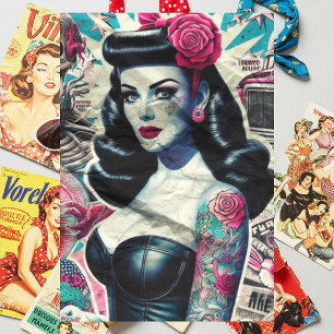 Tattoo Goth Girl Tissue Paper