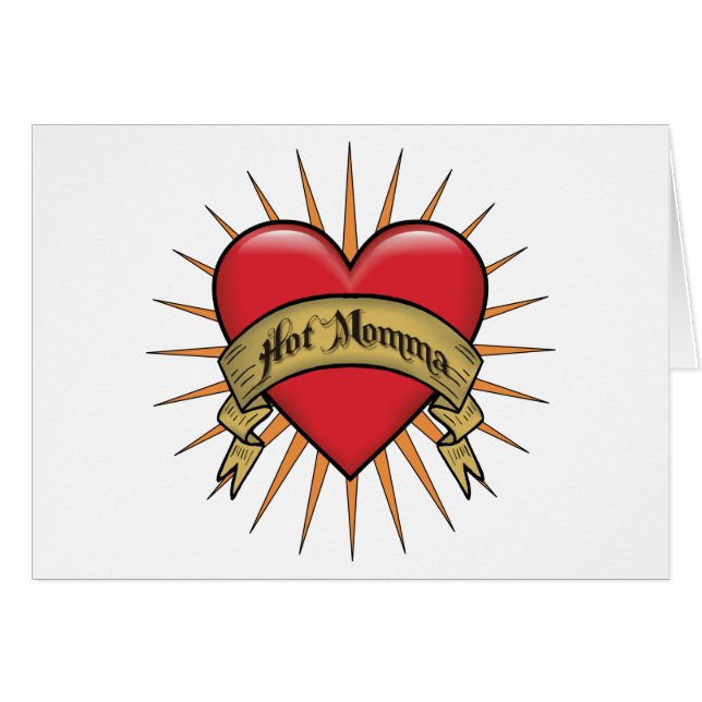 Tattoo Heart Hot Momma (Front Horizontal)