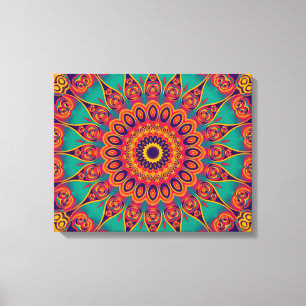 Tattoo Kaleidoscope Fractal Canvas Print