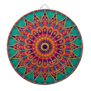 Tattoo Kaleidoscope Fractal Dartboard