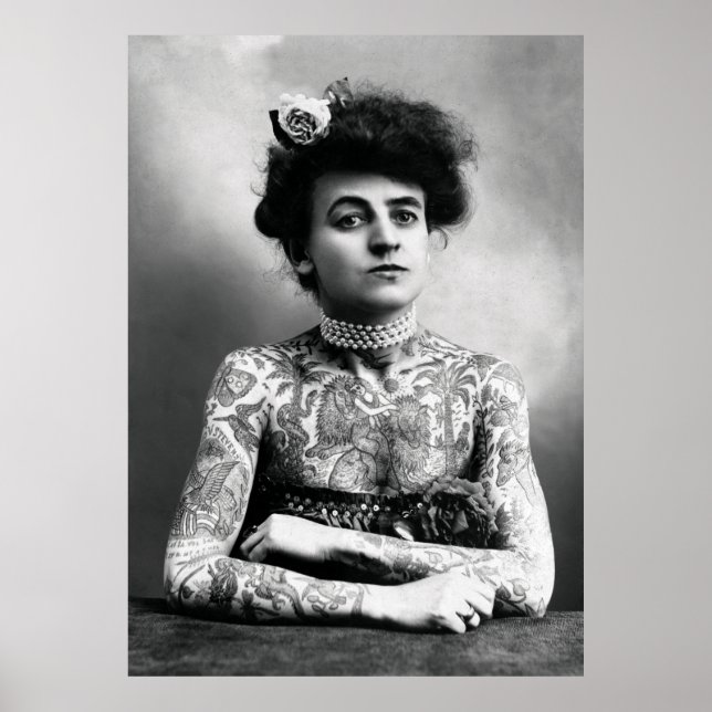 TATTOO LADY c. 1900 Poster (Front)
