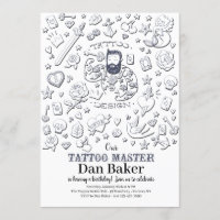 Tattoo Master Birthday Invitation