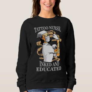 Tattoo Nurse Intensive Care Unit Icu Anesthesia Rn Sweatshirt
