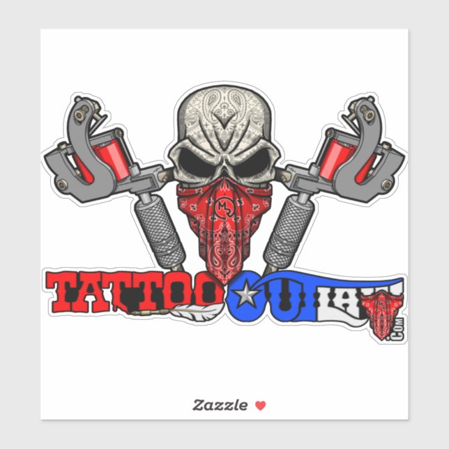 Tattoo Outlaw Decal (Sheet)