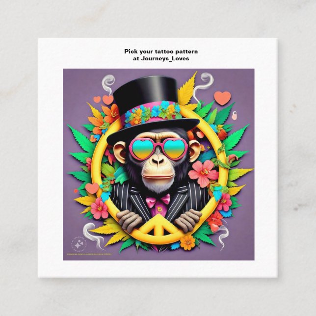 Tattoo Pattern Business Card (Front)