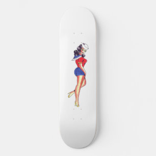 Tattoo Sailor Girl Skateboard