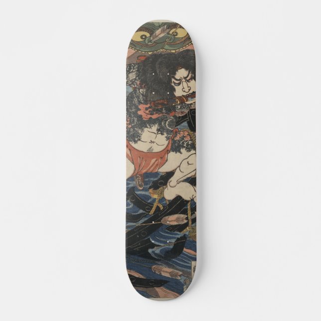Tattoo Samurai Skateboard (Front)