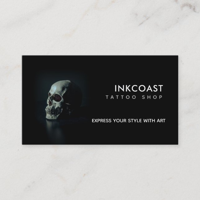 Tattoo Shop Slogans Carte de visite (Devant)