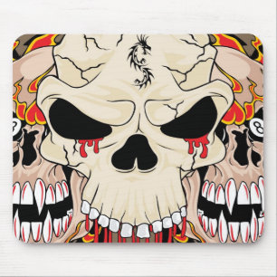 Tattoo Skull Eight Ball Personalized Mousepad
