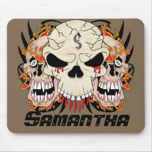Tattoo Skull Eight Ball Personalized Mousepad