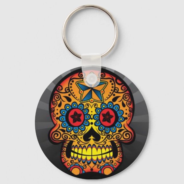 Tattoo Skull Keychain (Front)