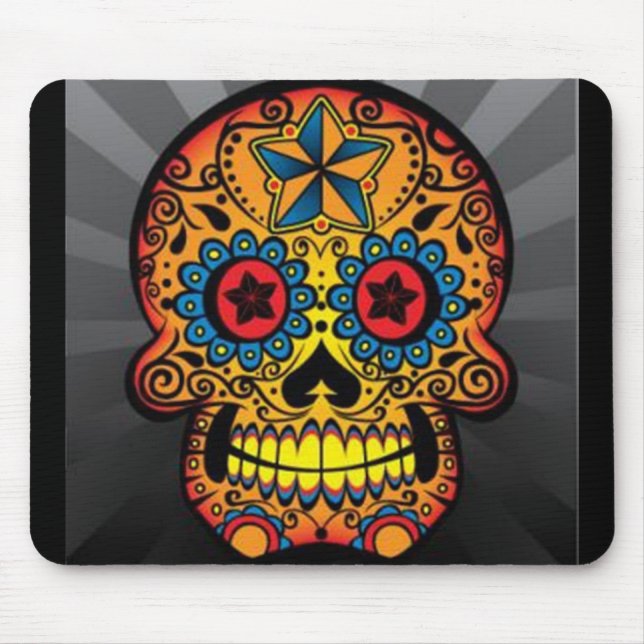 Tattoo Skull Mouse Pad (Front)
