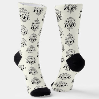 Tattoo Style Class of 2026 Graduation Socks