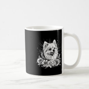 Tattoo Style Lover Pomeranian Retro Dog Coffee Mug