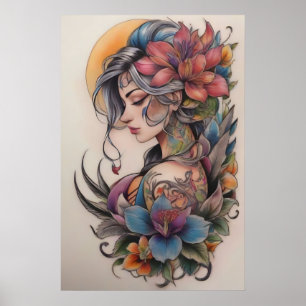 Tattoo style poster
