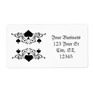 Tattoo-style Scroll Black Spades Thunder_Cove
