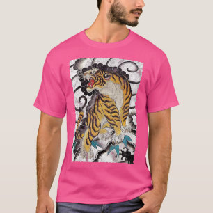 Tattoo Style Traditional Japanese Tiger  T-Shirt
