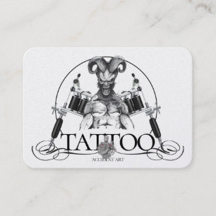 Tattoo Template Mighty, 3.5" x 2.5"   Business Car Business Card