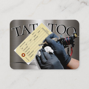 Tattoo Template Mighty, 3.5" x 2.5"   Business Car Business Card
