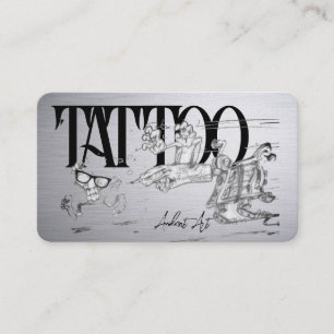 Tattoo Template Mighty, 3.5" x 2.5"   Business Car Business Card