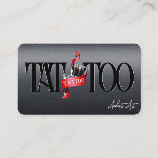 Tattoo Template Mighty, 3.5" x 2.5" Business Car Card