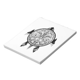 Tattoo Tribal Turtle Notepad