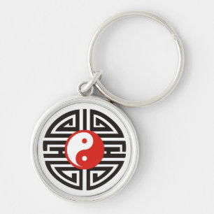 Tattoo Yin & Yang Keychain