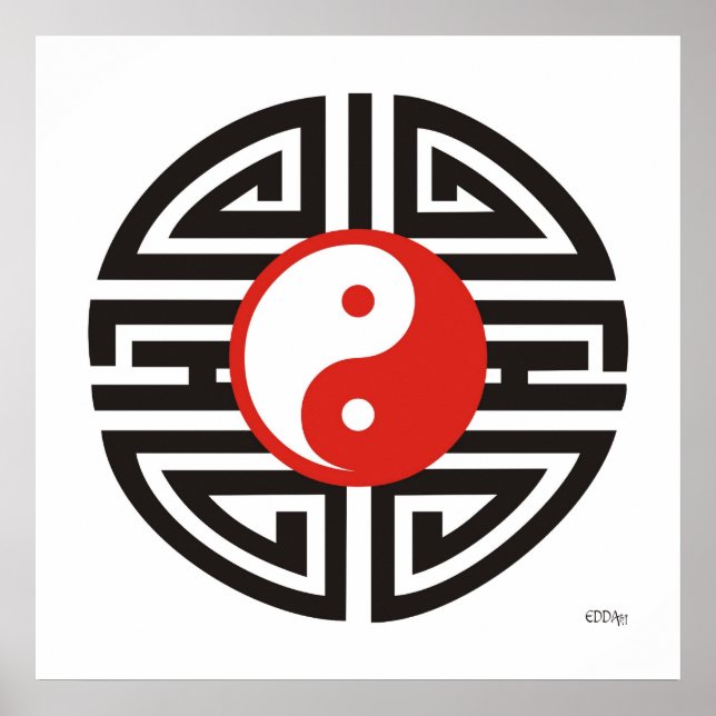 Tattoo Yin & Yang Poster (Front)