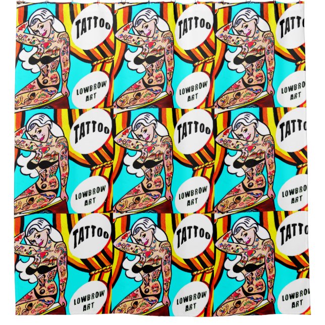 tattooed bikini girl pattern (Front)