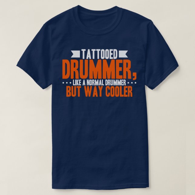Tattooed Drummer T-Shirt (Design Front)