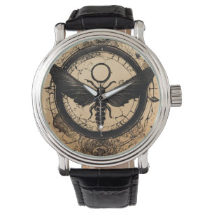 Tattooed Elegance: Circular Design Men's Watch" Watch