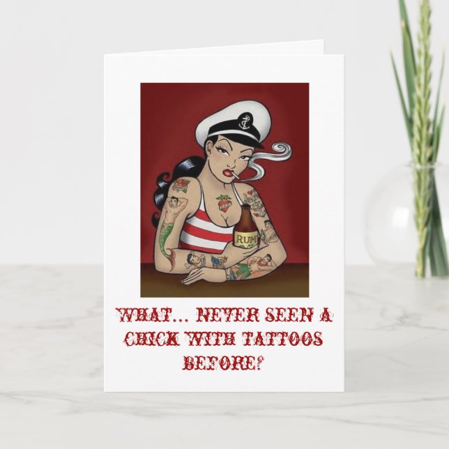Tattooed Lady Card (Front)