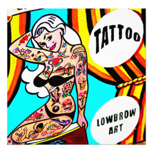 tattooed lady photo print
