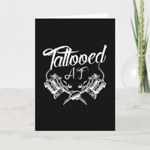Tattooed Saying Card