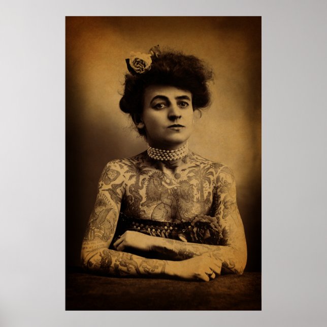 Tattooed Woman Poster (Front)