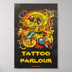 Tattooer Dragon Poster