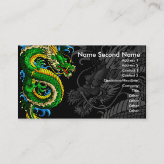 Tattooer Japanese Dragon Business Card
