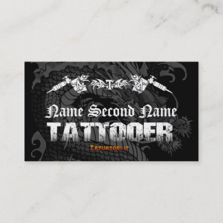 Tattooer Japanese Dragon Business Card
