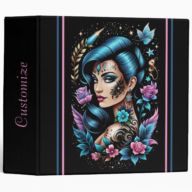 Tattoos And Roses Binder (Front/Spine)