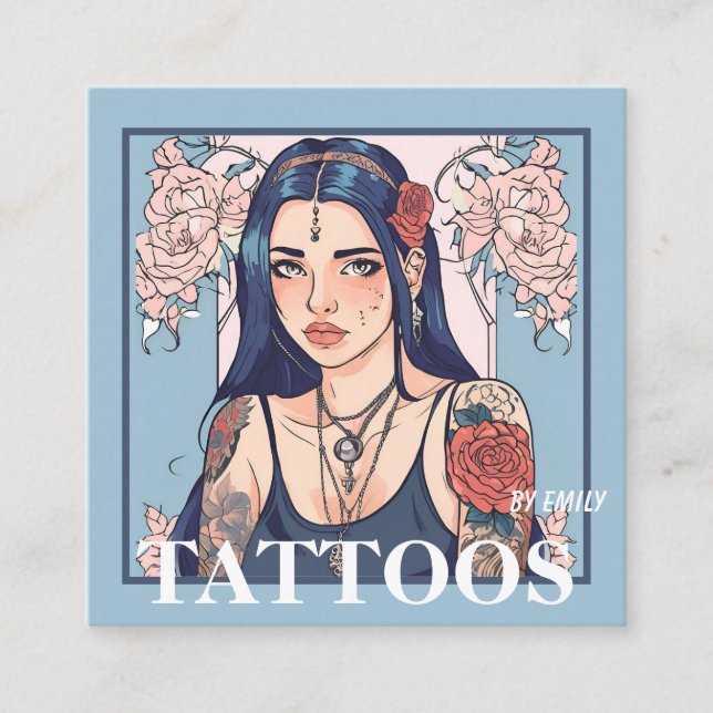 Tattoos Artist Graphic Business Card (Front)