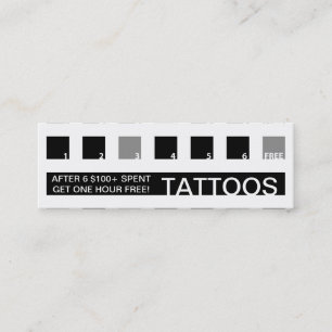 TATTOOS customer appreciation (mod squares) Loyalty Card