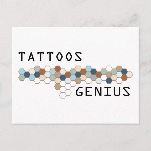 Tattoos Genius Postcard (Front)