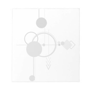 Tattoos Line Art   Abstract Navy Blue Dark Grey Notepad