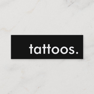 tattoos. loyalty punch card