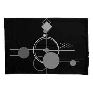 Tattoos Modern Art Deco Monochrome Minimalism Pillowcase